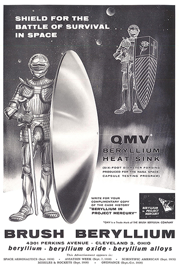 Beryllium-Heat-Sink-Materion-Mercurcy-1960